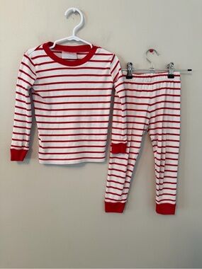 Lake Red & White Striped Pajama Set - Long Sleeve Top & Pants